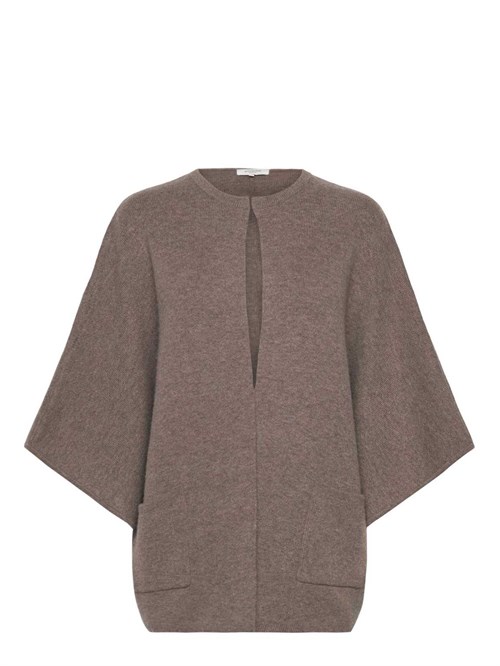Rosemunde Jesse Uld Kappe Cardigan, Valnød Melange